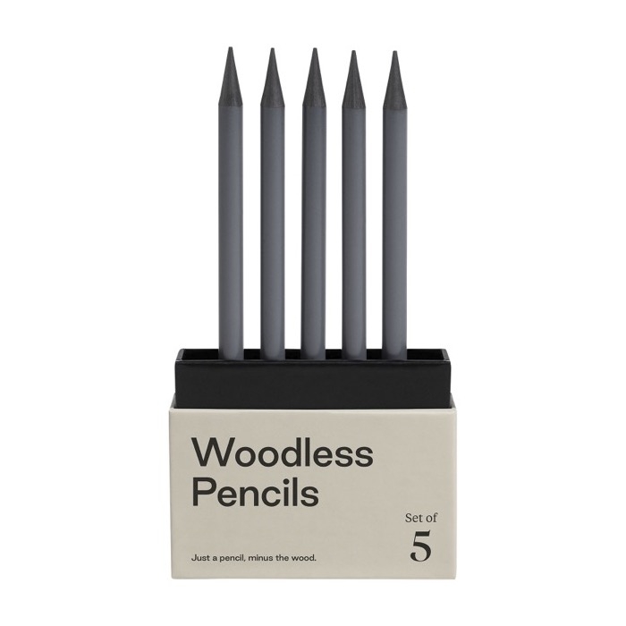 Set of 5 graphite pencils for events