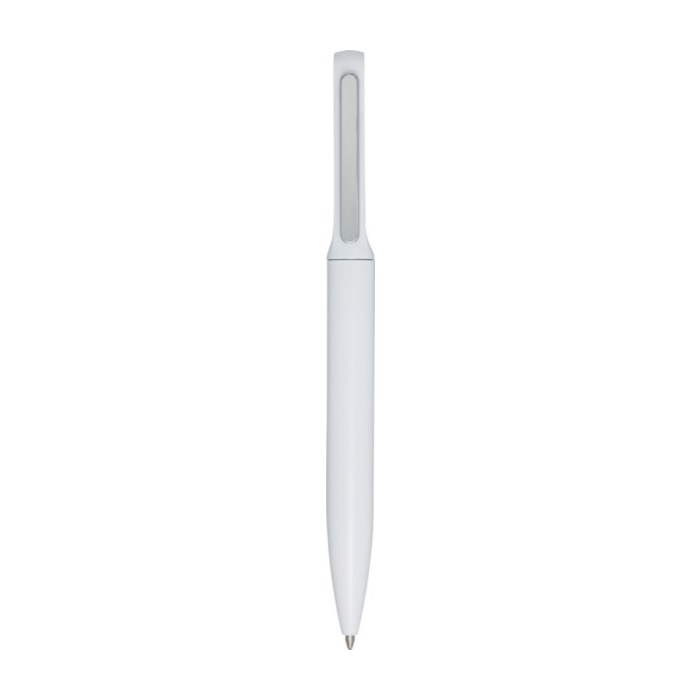 Recycled aluminium pen with bamboo section, black ink