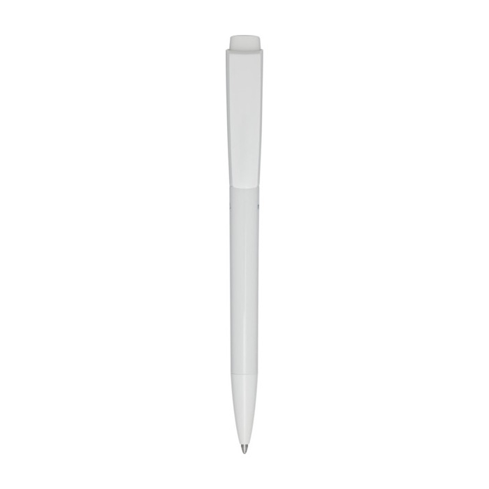 Recycled plastic pen with long-lasting ink, blue ink