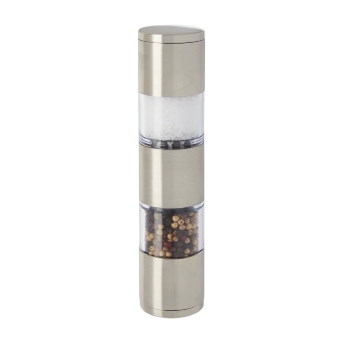Salt and pepper grinder with dual ends