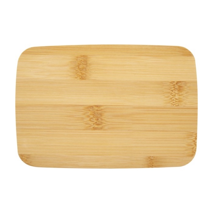 Recycled plastic lunchbox with bamboo lid, 500 ml
