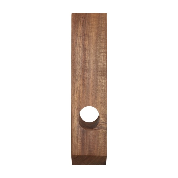 Acacia wood bottle holder set with utensil