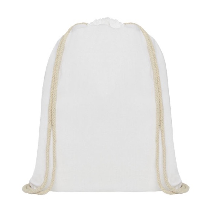 Cotton drawstring backpack, resistant to 5 kg, 140 g/m²