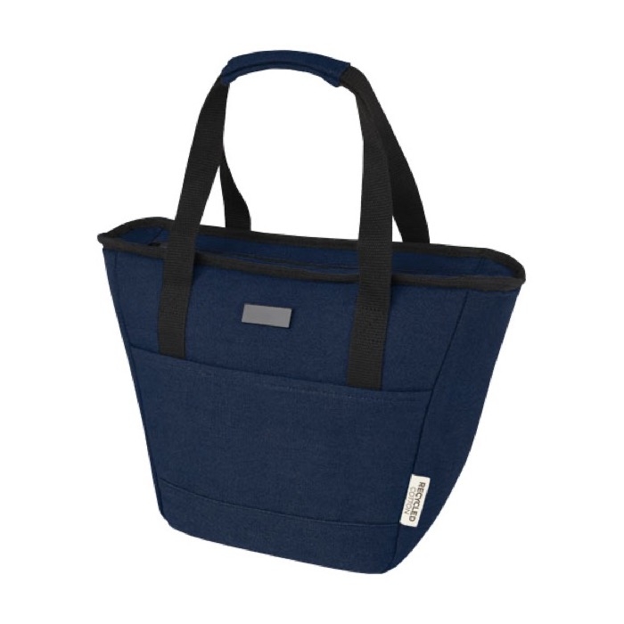 Insulated bag made of recycled material with comfortable handles