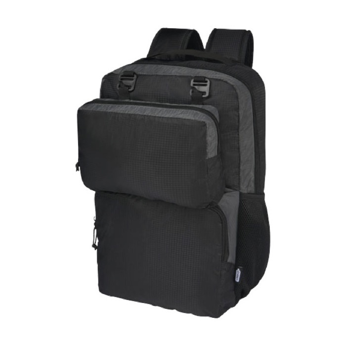 Recycled polyester laptop backpack with detachable waist bag, 15''