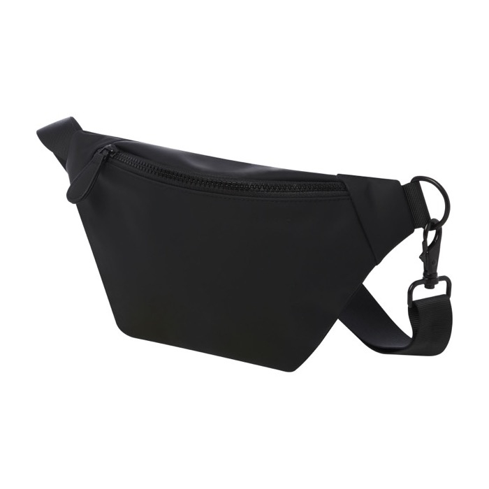 Bum bag from recycled material with strap and clip closure