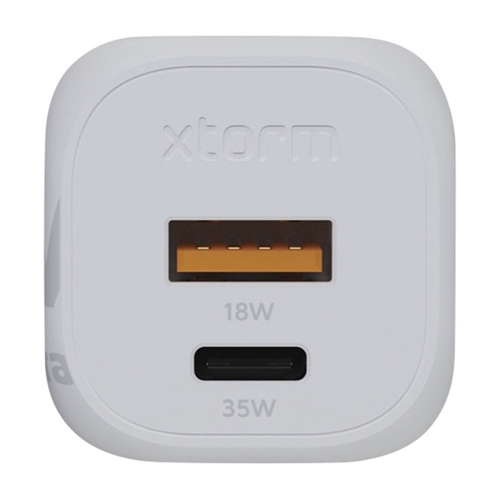 Recycled plastic charger plug with 2 ports, 35W