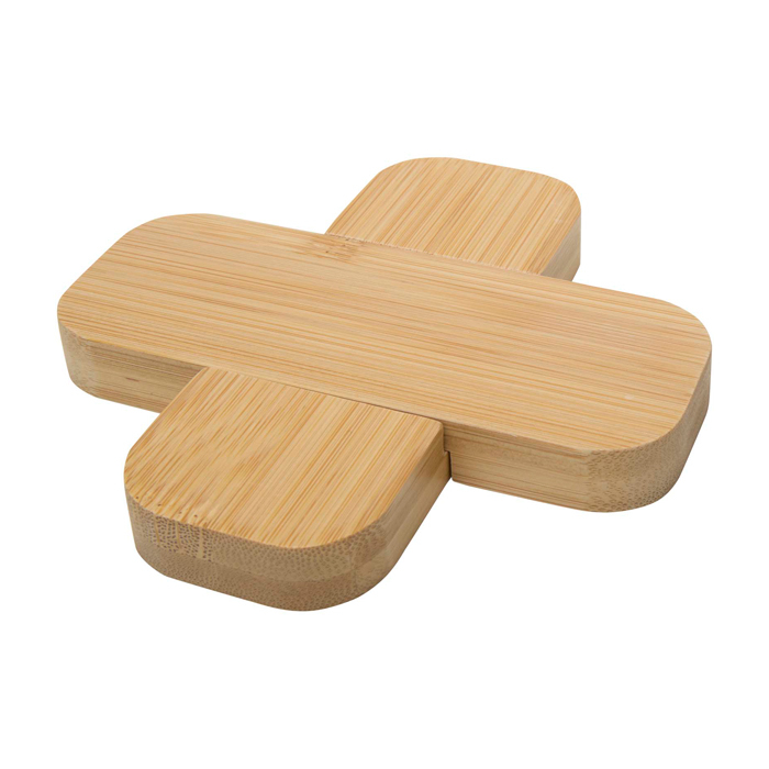 Small bamboo trivet, rounded corners
