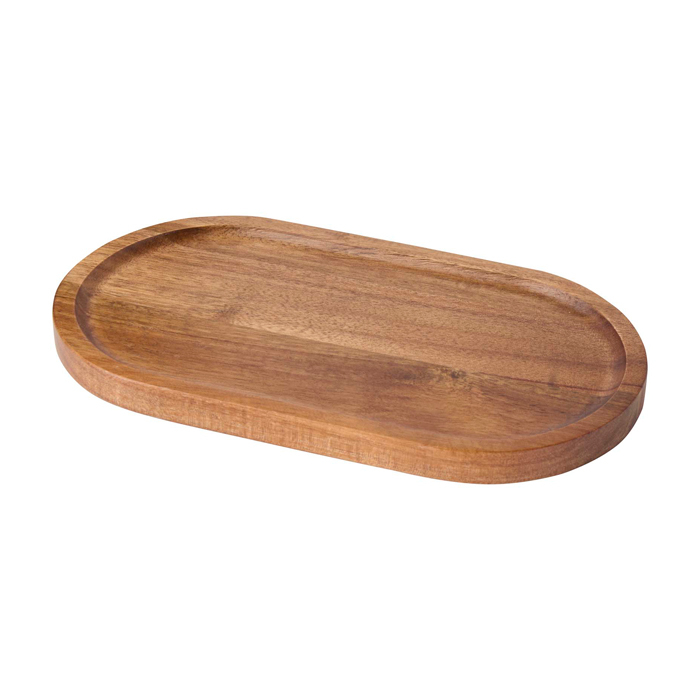 Elegant serving tray, high-quality acacia wood