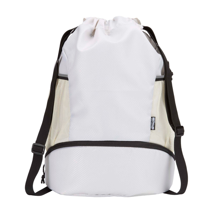 Sports bag, waterproof recycled fabric, shoe compartment, 18L