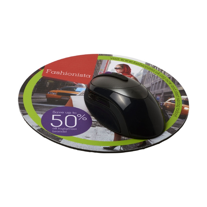 Round mouse mat with foam base
