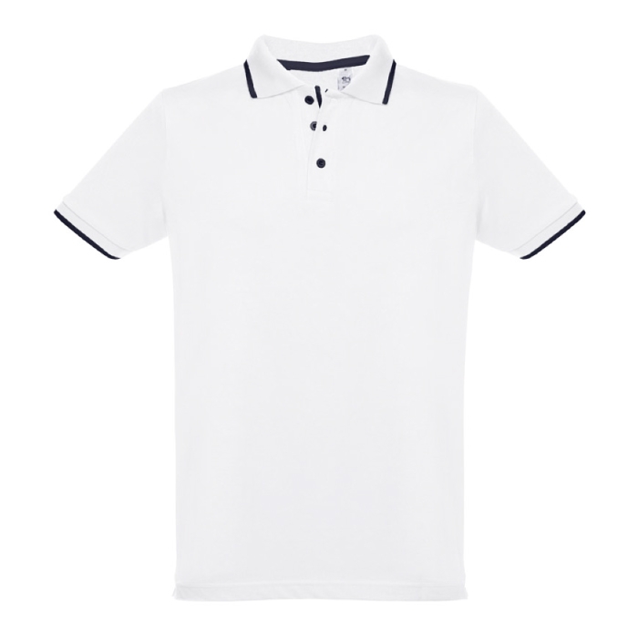 Slim-fit cotton polo shirt, 210 g/m2, THC Rome