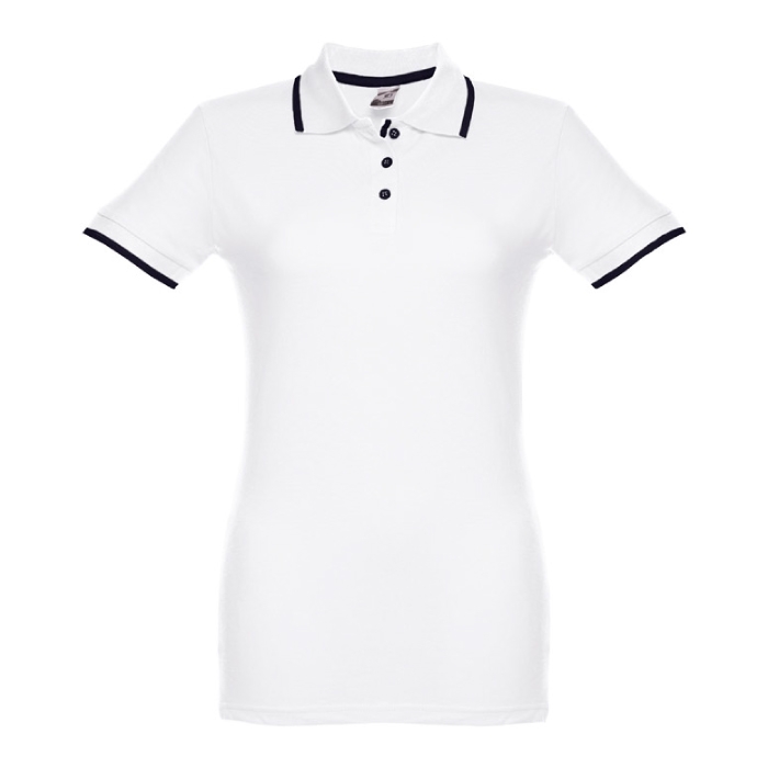 Women's two-tone cotton polo shirt, 210 g/m2, THC Rome