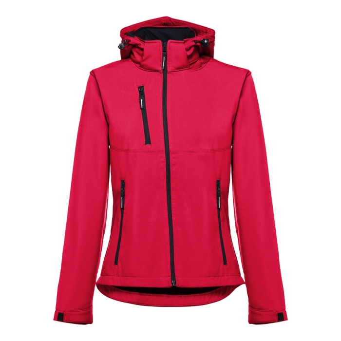 Women's polyester softshell jacket, 280 g/m2, THC Zagreb