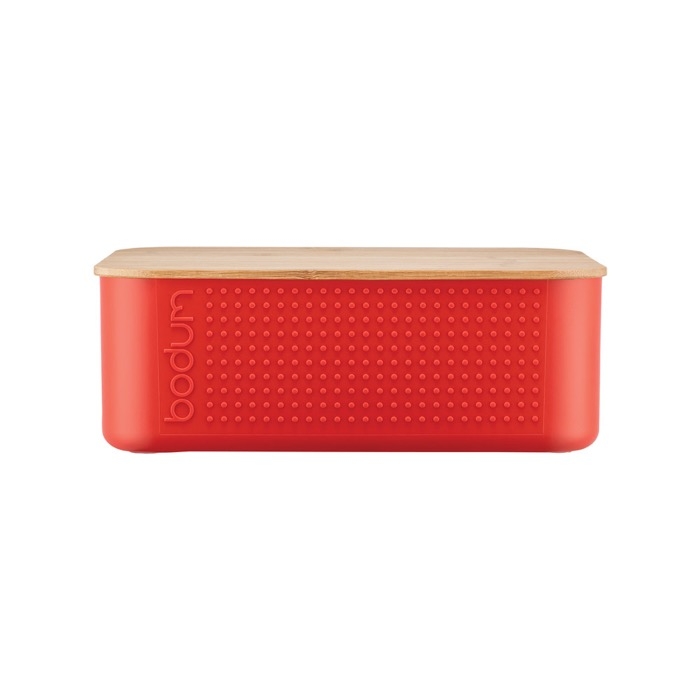 Bread basket with bamboo lid crumb grooves