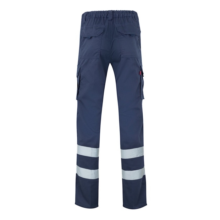 Unisex work trousers with reflective elements, 240 g/m2,