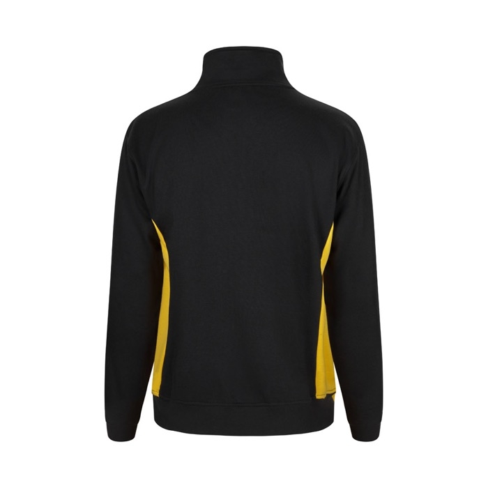 Two-tone fleece work jumper, cotton and polyester, 260 g/m2,