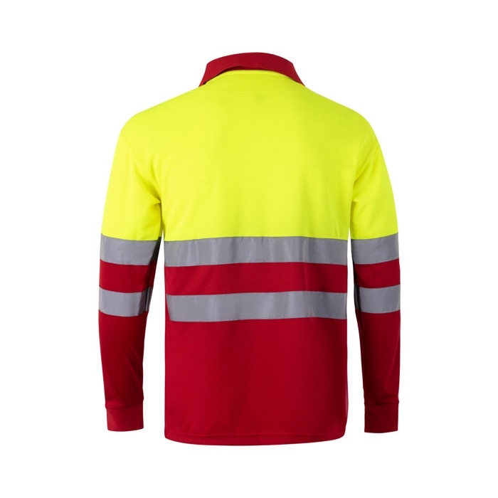 Extra-large long-sleeved work polo shirt, polyester, 160 g/m2, 