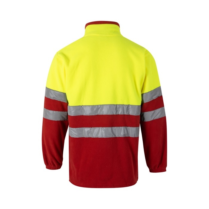 Unisex fleece work jacket with reflective elements, 280 g/m2, 