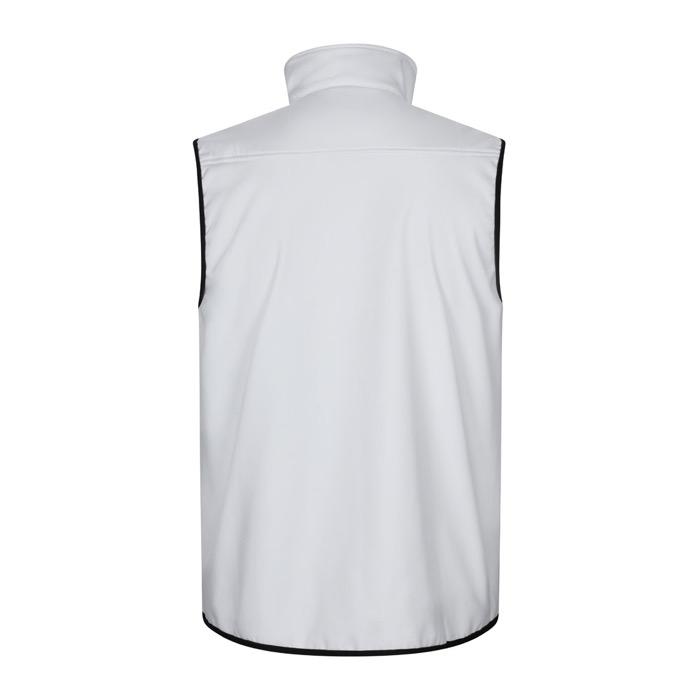 Softshell work vest with fleece lining, polyester, 280 g/m2,