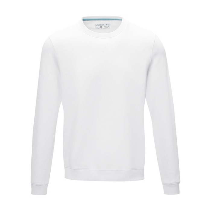 Men’s organic cotton GOTS crew neck sweater, 280 g/m², Elevate NXT