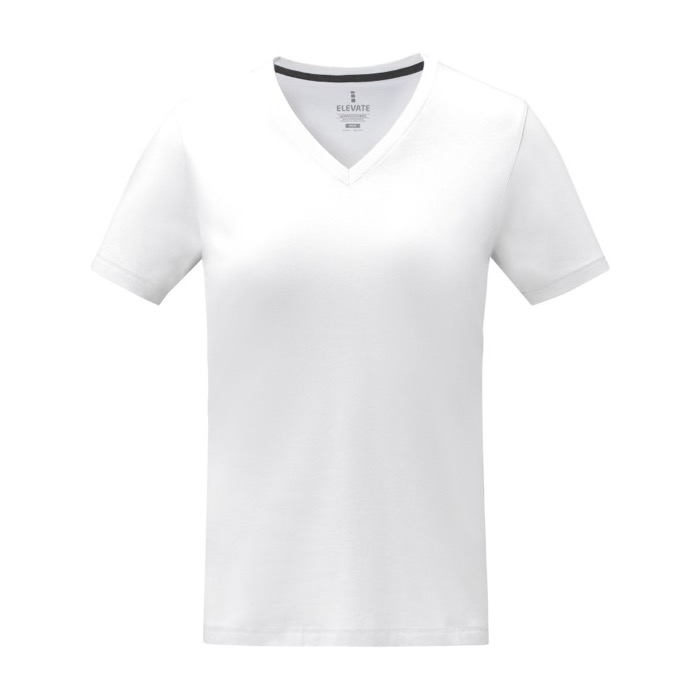 Women’s logo V-neck cotton t-shirt, 160 g/m², Elevate Life