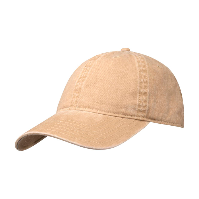 Casual washed-effect cap, recycled cotton, 245 g/m2