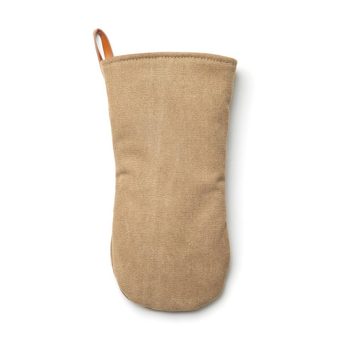 Cotton oven mitt for left- and right-handed use
