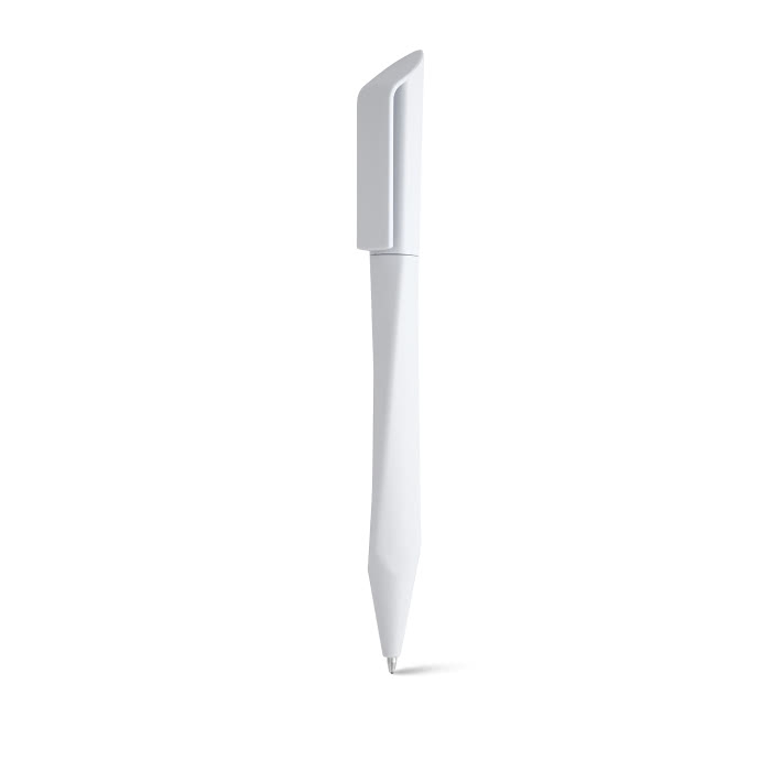 Rotatable ballpoint pen with blue ink, Geometric