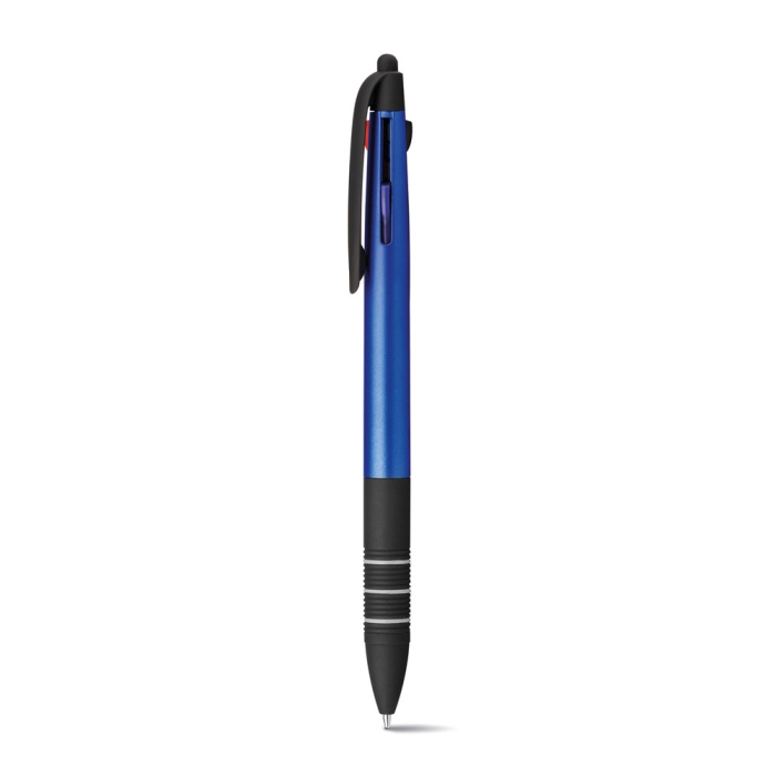 3-colour pen, modern design and metallic finish