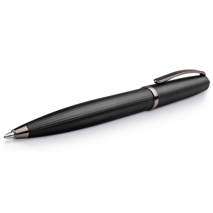 Elegant writing set with rollerball and pen, blue ink