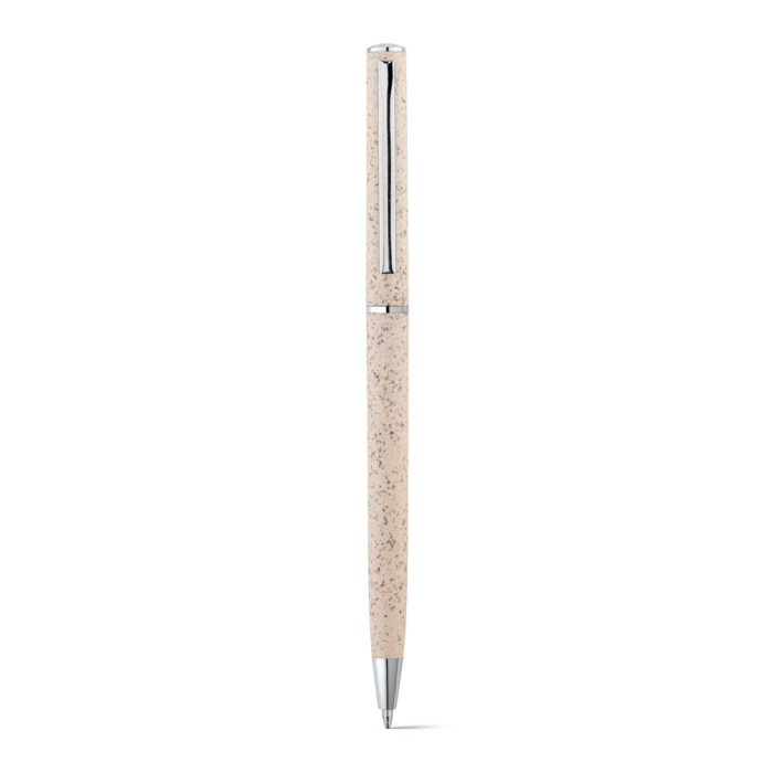 Eco-pen wheat straw with clip and black ink, Vip Natural