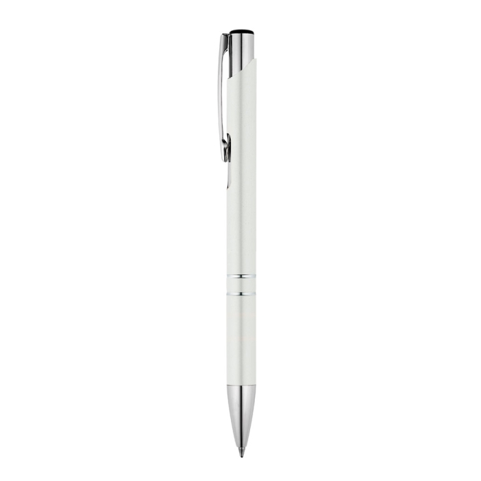 Aluminium ballpoint pen, click mechanism, blue ink