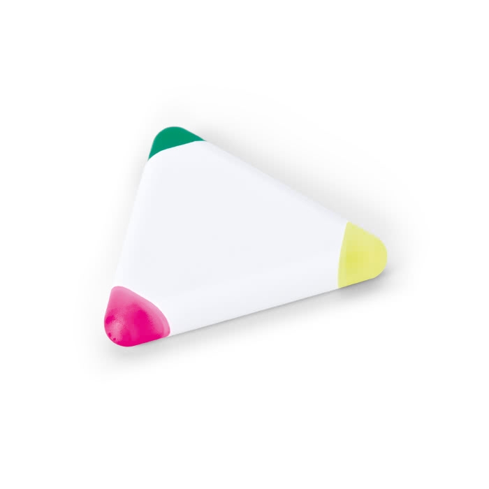 Highlighter with yellow, pink and green colours