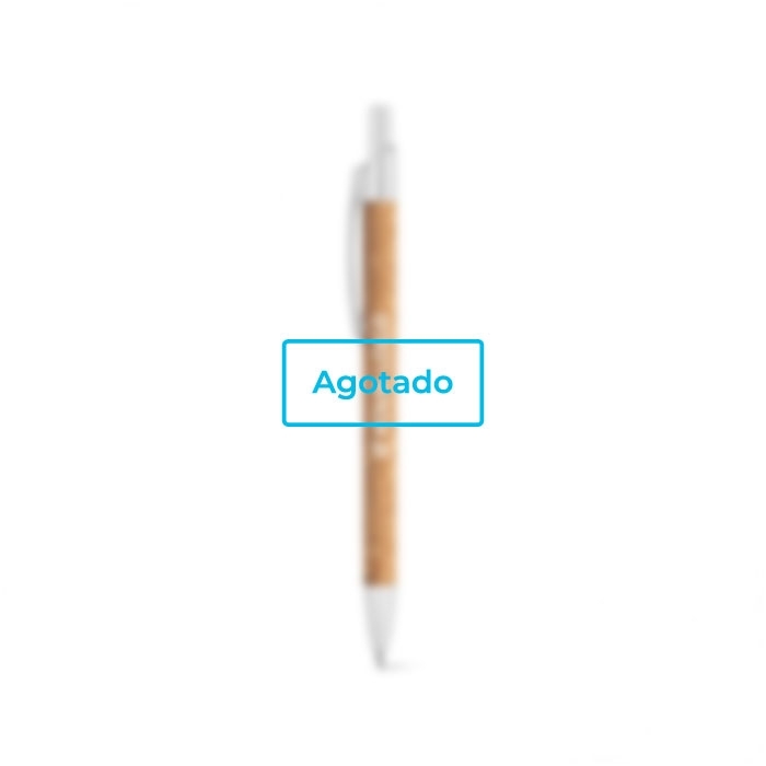 Eco-friendly ballpoint pen cork & aluminium blue ink