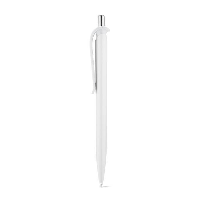 ABS pen with clip in assorted colours, blue ink