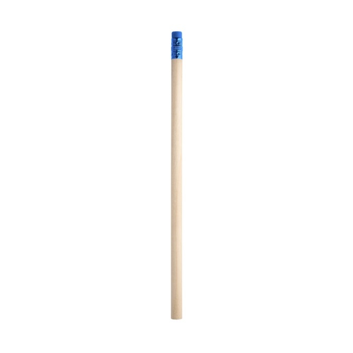 Natural wood pencil with top and eraser, HB hardness