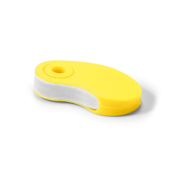 Eraser with coloured plastic cover