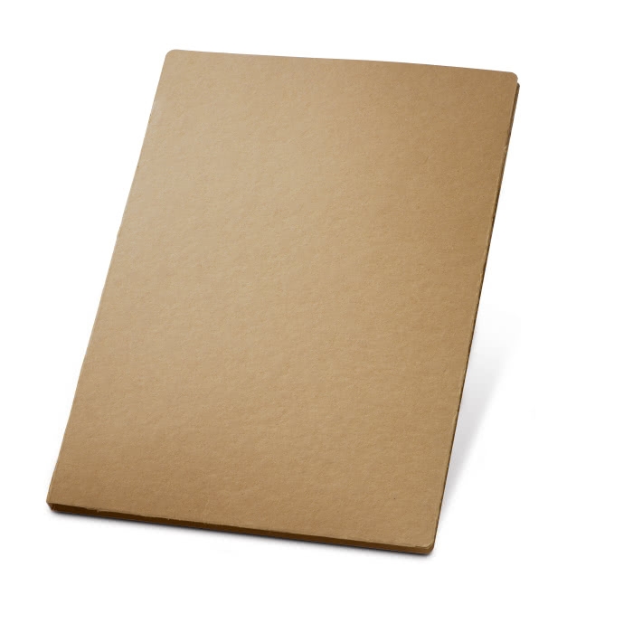 Cardboard writing folder with notepad for employees, A4