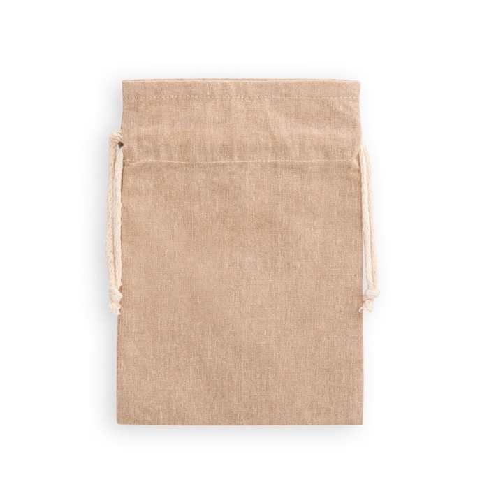 Eco-friendly gift bag made from recycled cotton, 140g/m2