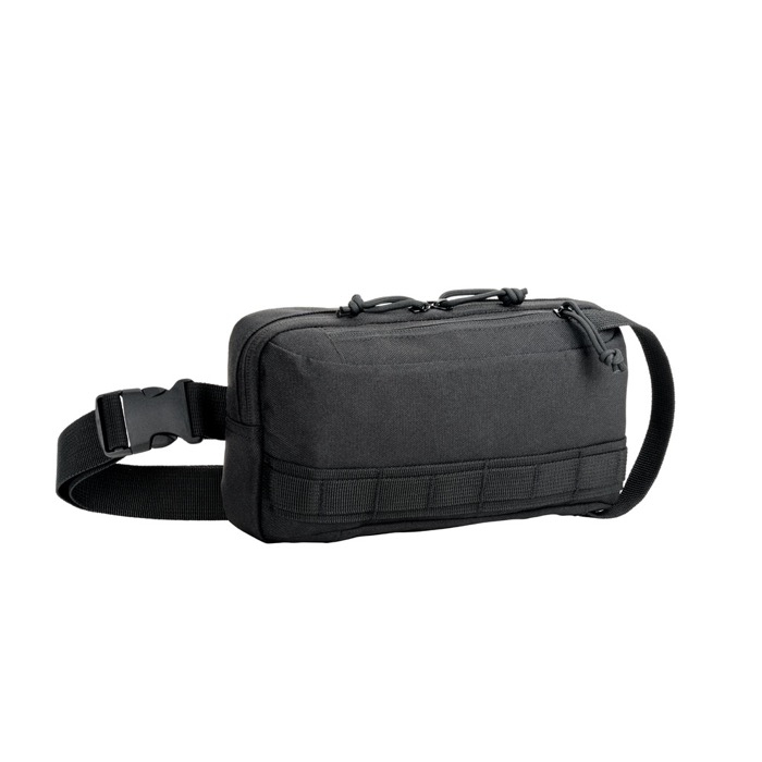 Recycled polyester bum bag with lining and adjustable straps