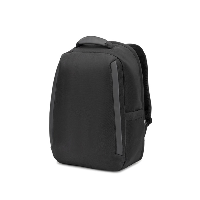 Anti-theft twill backpack, water-repellent, 17" laptop compartment