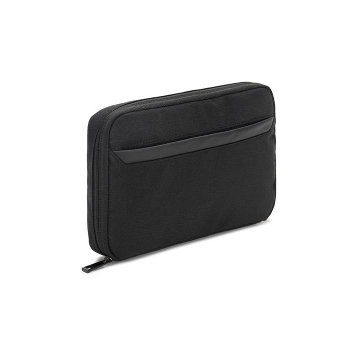 Recycled polyester tech accessories organiser bag