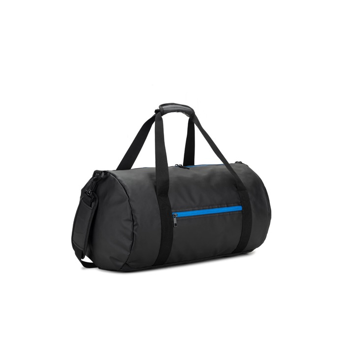 Recycled 600D polyester sports bag with side shoe compartment