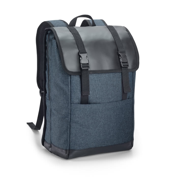 High-density fabric laptop backpack, 17'', Courier