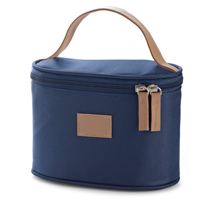 Toiletry bag, imitation leather, microfiber