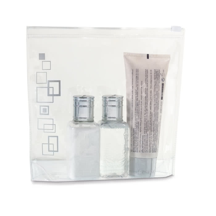 Toiletry bag made of transparent PVC, Globetrotter
