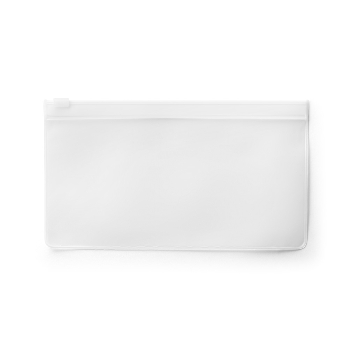 Plastic face mask bag with zipper, Large