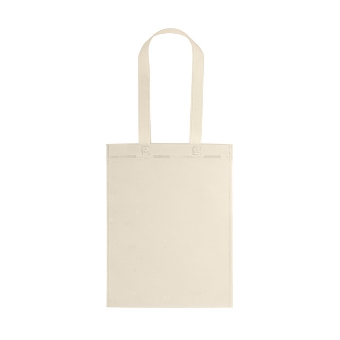 Heat-sealed non-woven bag with long handles, 80g/m²
