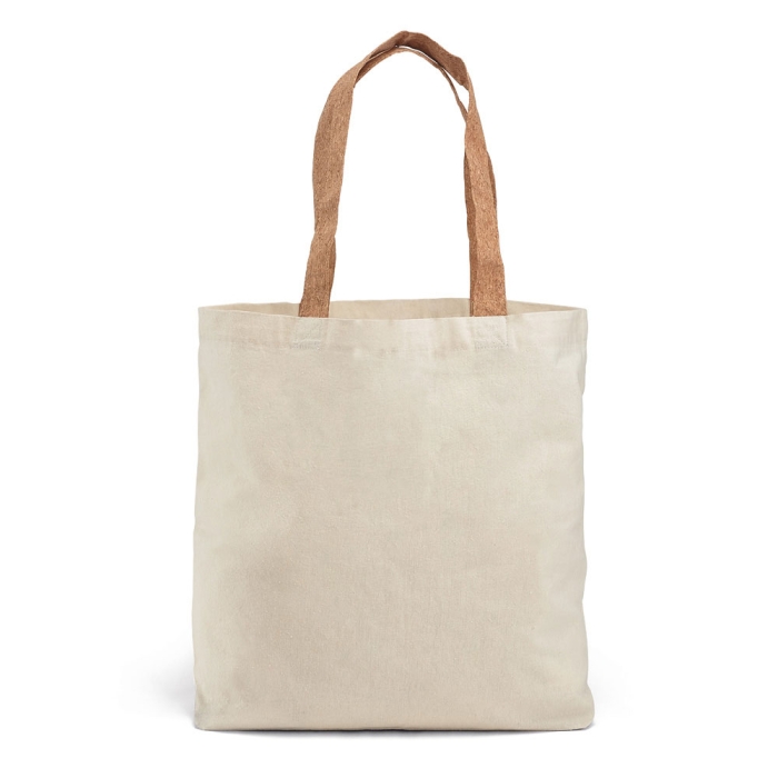 Cotton bag, cork handles, 180 g/m2, Corkstyle